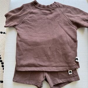 Zara Kids Cocoa Tee and Shorts Set